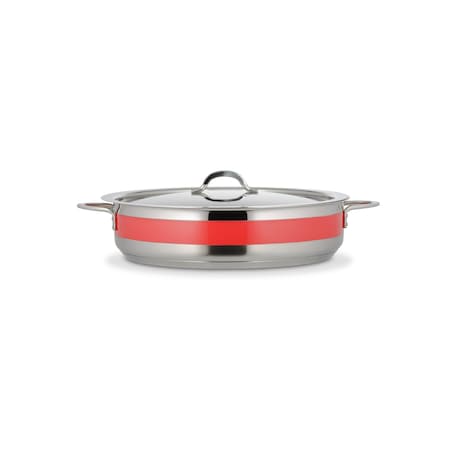 Bon Chef Classic Country French 9 Qt Pot W/Cover Ind Btm 14 3/4" Dia X 3 3/8"  9 Qt 60032CFRed